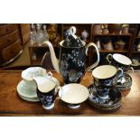 Royal Albert Oriental pattern part coffee service plus a trio (16)