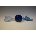 Mdina glass paperweight, 11cm high, a Vitrea Ltd 50th Anniversary press moulded figural display