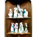 Quantity of Wood & Sons Charles Dickens toby jug collection character jugs