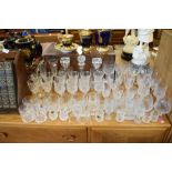 Large selection of Cristal d'Arques and other 24% lead crystal glassware to include; sets of six