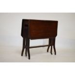 Edwardian mahogany and satinwood crossbanded Sutherland table