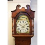 Second quarter 19th Century mahogany-cased eight day painted dial longcase clock, J. Jessop,