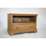 Modern waxed pine television unit, 110cm wide