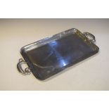 WMF Art Nouveau pewter two handled rectangular tea tray, stamped and numbered 208, 49cm wide