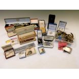 Costume jewellery - Selection of boxed and loose examples to include; bar brooches, bead