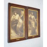 After Herbert Horwitz - Pair of erotic photographic prints of semi-naked maidens, 'Captive' and '