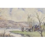Arthur Pitt - Bristol Savage - Watercolour - Blagdon Lake, signed and dated '78, 25.5cm x 36cm,