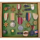 Collection of British and Polish War Medals to include, the Defence Medal, the France and Germany