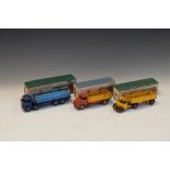 Three vintage Dinky Supertoys diecast model vehicles comprising 531 Leyland Comet Lorry, 521 Bedford