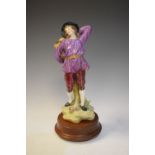 Late 19th/early 20th Century Continental porcelain figure of a fruit gatherer indistinct