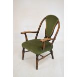 Early to mid 20th Century occasional armchair