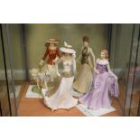 Four Royal Worcester porcelain figures to include Rose-Marie (with certificate), Diana (Golden