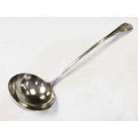Mid 18th Century silver Old English and Shell pattern ladle, marks indistinct, 5.8toz approx