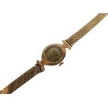 Rotary - Lady's 9ct gold wristwatch, gilt dial with baton hour markers, 21-jewel movement, 18mm