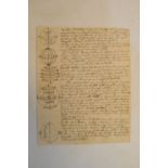 Group of four 19th Century French hand written academic manuscripts concerning Astronomy, Geography,