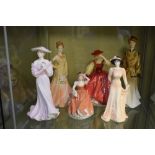 Four Coalport figures comprising Roses of Love, Romance, Andrea, and Loveliest Jasmine 572-2000,