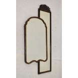 Two rectangular framed mirrors