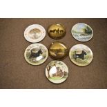 Royal Doulton Series Ware pair of transfer printed plates depicting a terrier, one other from the
