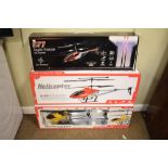 Two Wowitoys 3.5 channel H31962.4G remote control helicopters, together with 277 Gyroforce remote