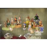 Royal Doulton Bunnykins - Arthurian collection and other figures and Royal Doulton Bunnykins Robin