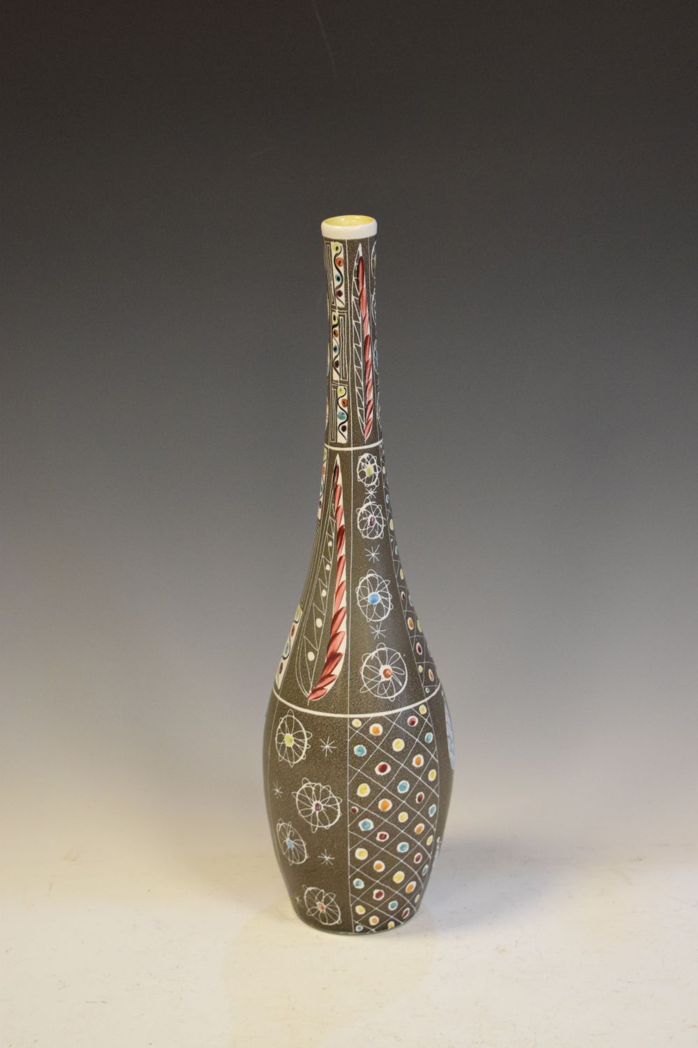 Denby Glyn Colledge retro pottery vase, 42cm high