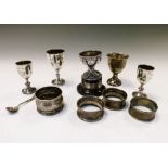 Assorted silver sporting trophies to include; Portishead Rectory Tennis Tournament 1926 and 1927