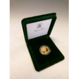 Gold Coin - Elizabeth II proof sovereign, 1980, in fitted Royal Mint case and plastic capsule