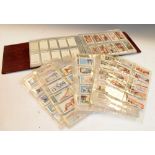 Collection of part cigarette card sets mainly from the mid 20th Century, together with other trade