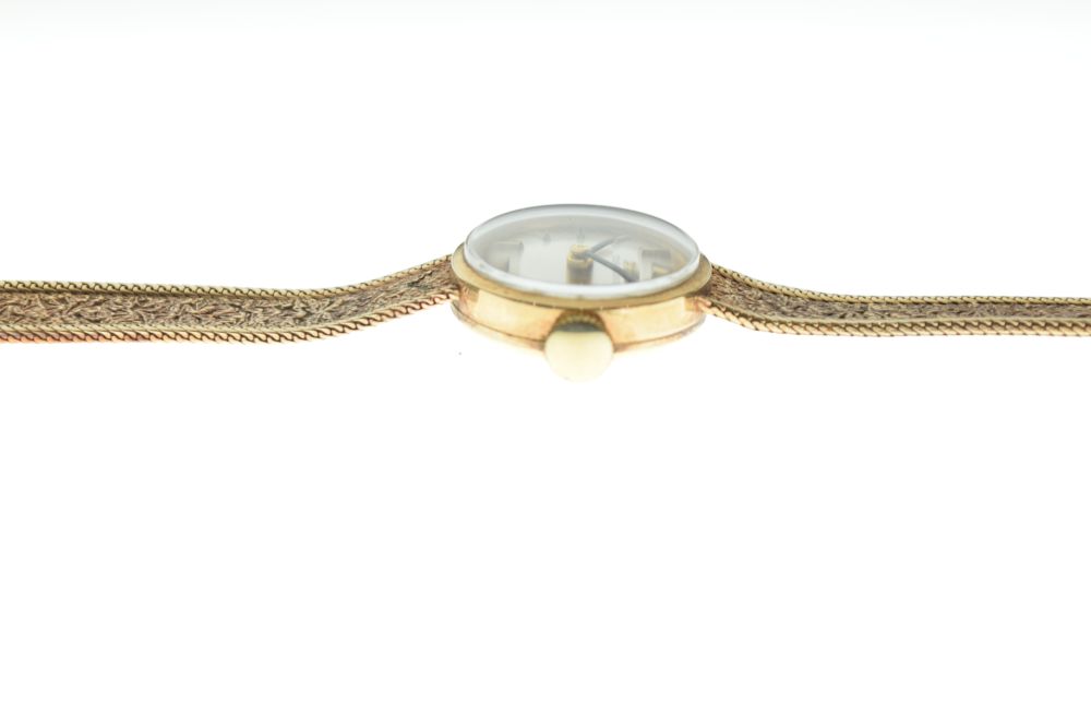 Tissot - Lady's 9ct gold cased cocktail watch having conforming bracelet - Image 7 of 9