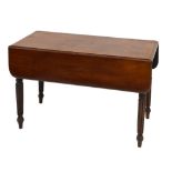 19th Century mahogany Pembroke table fitted one drawer