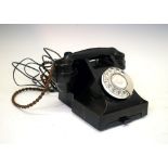 Vintage GPO Bakelite analogue telephone