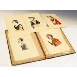 Quantity of early 19th Century watercolour fashion plates (14)