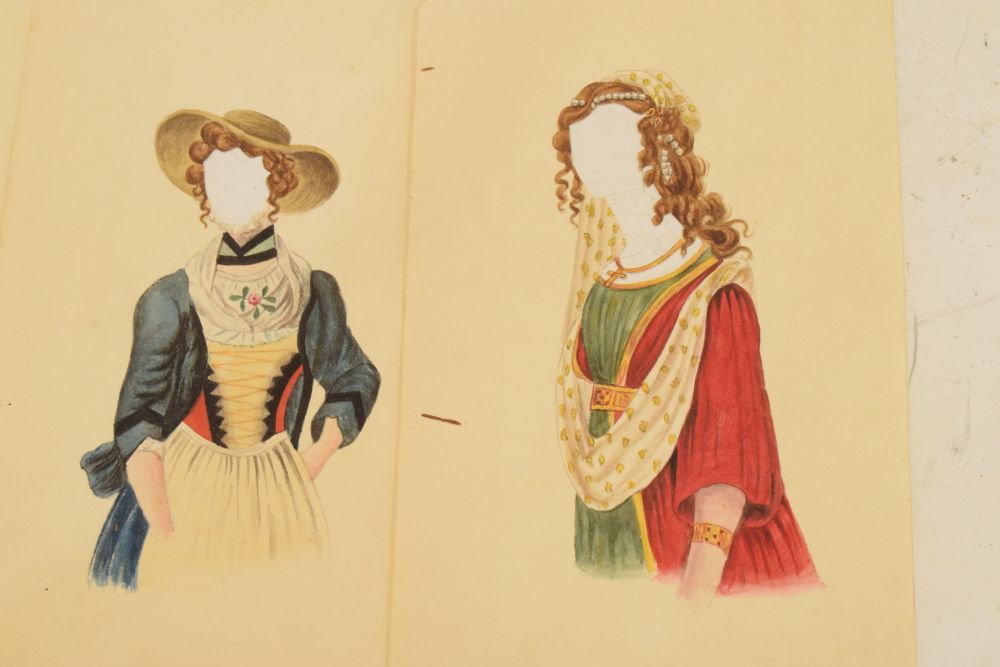 Quantity of early 19th Century watercolour fashion plates (14) - Image 4 of 6
