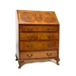 Reproduction mahogany bureau, 76cm wide