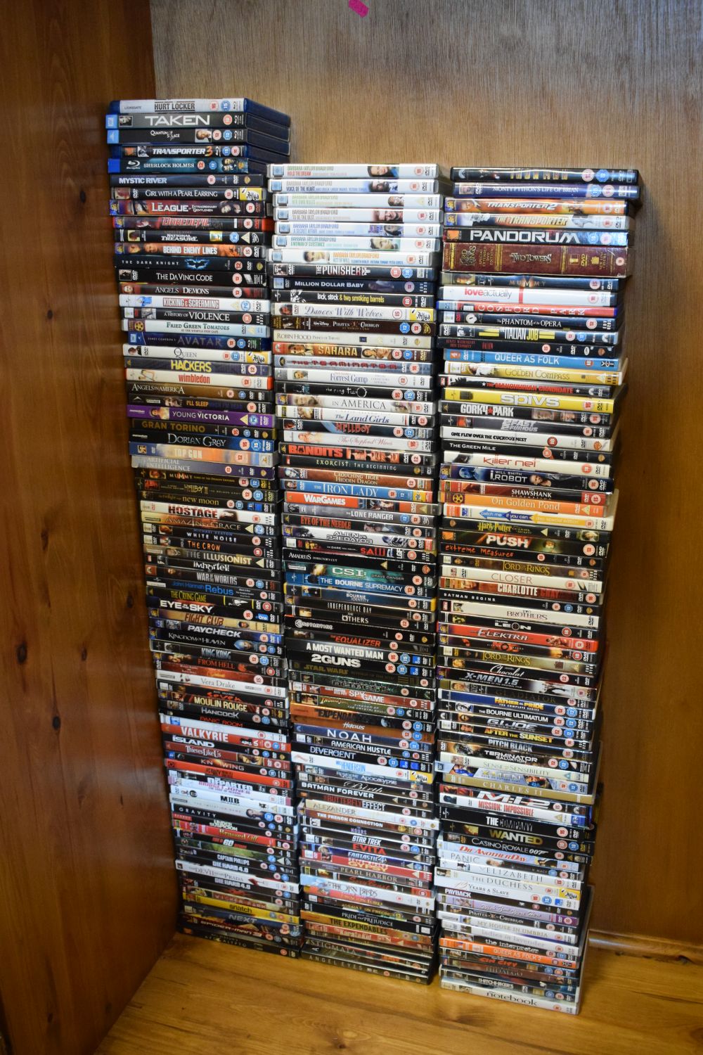 Large collection of DVD feature films