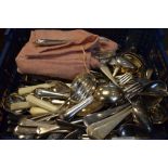 Quantity of assorted silver plated cutlery