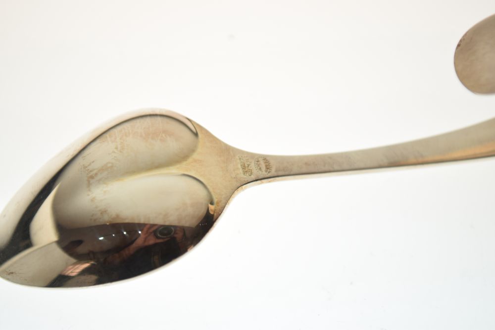 Georg Jensen silver 'My Favourite' child's spoon with curved handle and marked Sterling, in original - Image 5 of 8