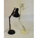 Two anglepoise-style desk lamps