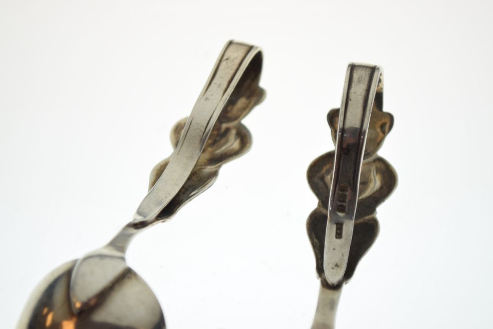 George V silver child's spoon and pusher, the handle decorated with a teddy bear, Birmingham 1926, - Image 4 of 7