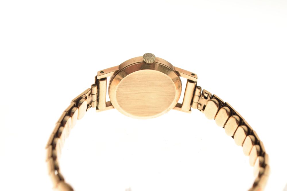 Lady's Omega 9ct gold cased cocktail watch on expanding gold plated bracelet - Image 3 of 5