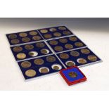 Coins - Collection of various GB crowns including George V 1935 Silver Jubilee crown, United