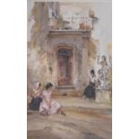 William Russell Flint - Limited edition print bearing WRF backstamp, No: 623/650 - Figures before