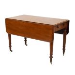 Victorian mahogany Pembroke table fitted one drawer
