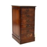 Reproduction mahogany filing cabinet fitted three drawers