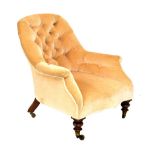 Victorian button back armchair