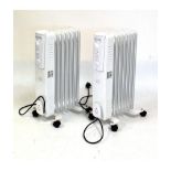 Pair of 'Easy Home' 1500 watt oil filled radiators