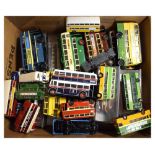 Quantity of mainly Corgi, EFE and others diecast model trams and buses