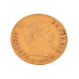 Gold Coin - Napoleon III five francs, 1857