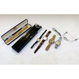 Assorted wristwatches to include Accurist, Duward Aquastar day/date, Roamer, Mappin 17 jewels