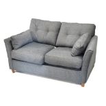 Modern two-seater sofa bed settee, 165cm wide
